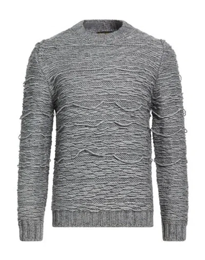 En Avance Man Sweater Grey Size M Acrylic, Wool, Alpaca Wool In Gray