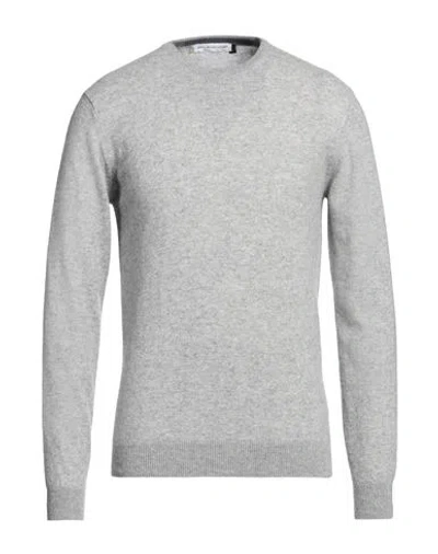 En Avance Man Sweater Light Grey Size L Wool, Nylon