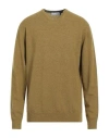 En Avance Man Sweater Military Green Size Xxl Wool, Nylon In Brown