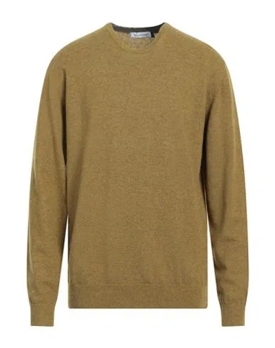 En Avance Man Sweater Military Green Size Xxl Wool, Nylon In Brown
