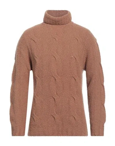 En Avance Man Turtleneck Camel Size M Wool, Polyamide, Recycled Polyamide
