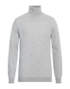 En Avance Man Turtleneck Grey Size Xxl Wool, Nylon In Gray