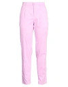 En Avance Woman Pants Pink Size 34 Cotton, Polyamide, Elastane In Pink
