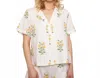 En Creme Caroline Top In White In White