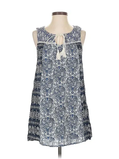 Pre-owned En Creme Casual Dress In Blue