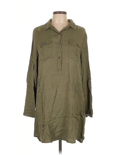 Pre-owned En Creme Casual Dress In Green