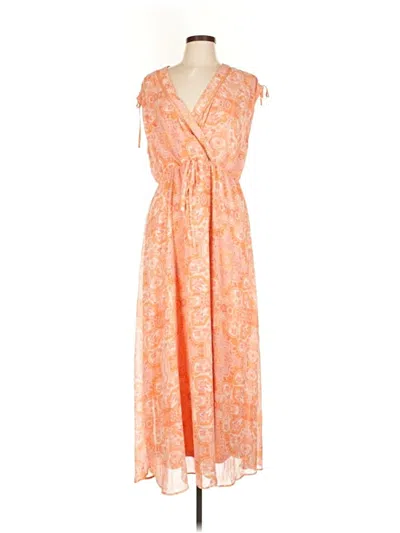 Pre-owned En Creme Casual Dress In Orange
