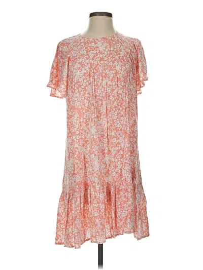 Pre-owned En Creme Casual Dress In Orange