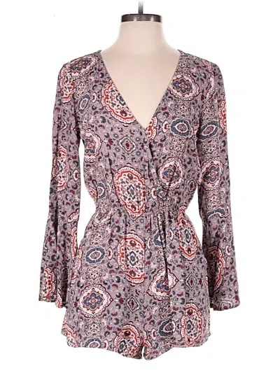Pre-owned En Creme Casual Dress In Purple