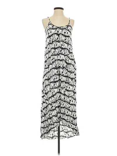 Pre-owned En Creme Casual Dress In Silver