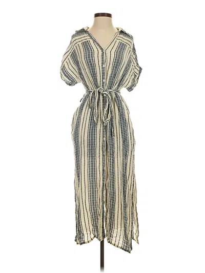 Pre-owned En Creme Casual Dress In Tan