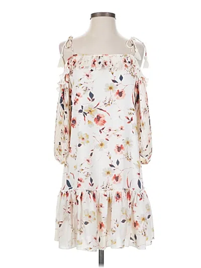 En Creme Casual Dress In White