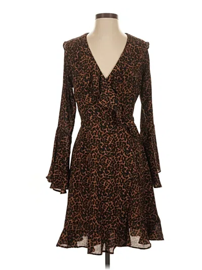 Pre-owned En Creme Cocktail Dress In Brown