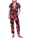 En Creme Hana Wide Leg Jumpsuit In Watercolor