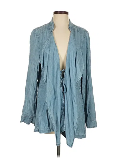 Pre-owned En Creme Kimono In Blue