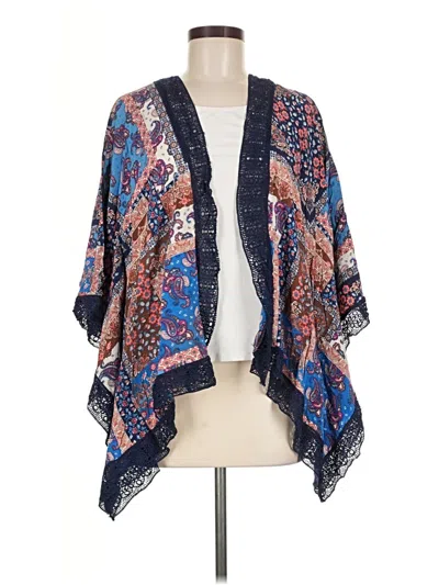 Pre-owned En Creme Kimono In Blue
