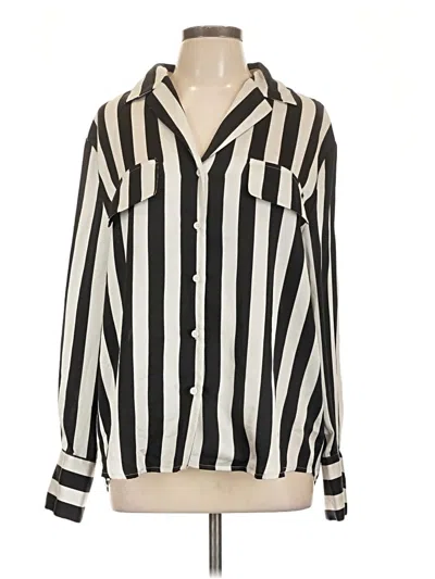 Pre-owned En Creme Long Sleeve Blouse In Black