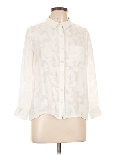 Pre-owned En Creme Long Sleeve Blouse In Ivory