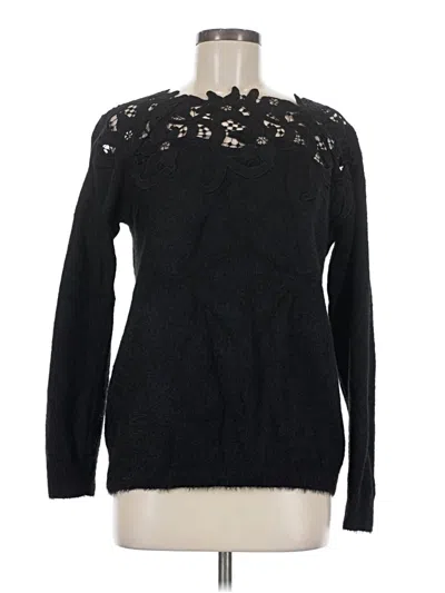 Pre-owned En Creme Pullover Sweater In Black