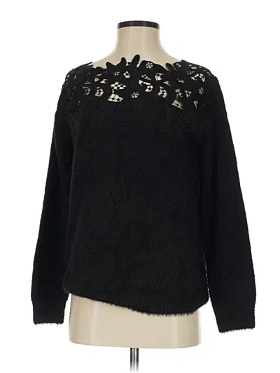 Pre-owned En Creme Pullover Sweater In Black
