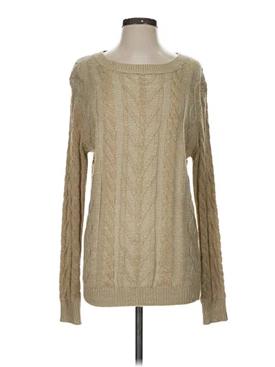 Pre-owned En Creme Pullover Sweater In Tan