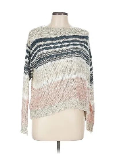 Pre-owned En Creme Pullover Sweater In White