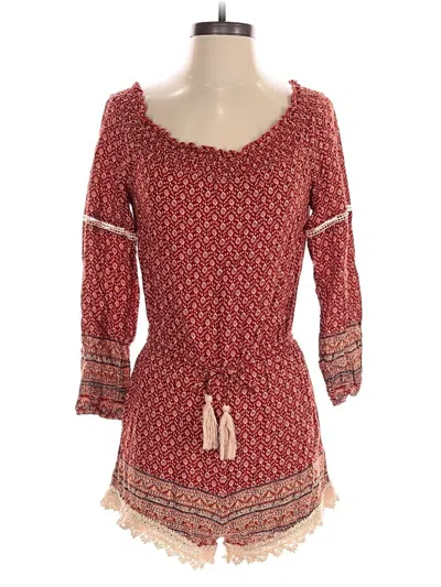 Pre-owned En Creme Romper In Red
