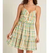 En Creme Textured Mini Dress In Multicolor In Multi