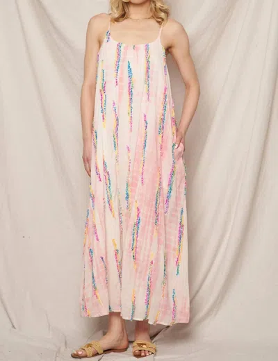 En Creme Tie-dye Maxi Dress In Multicolor