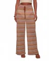 En Creme Turks & Caicos Wide Leg Pants In Multi In Multi