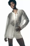 En Elly Sequin Shorts In White