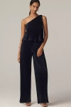 En Elly Twofer Plissé Jumpsuit In Blue