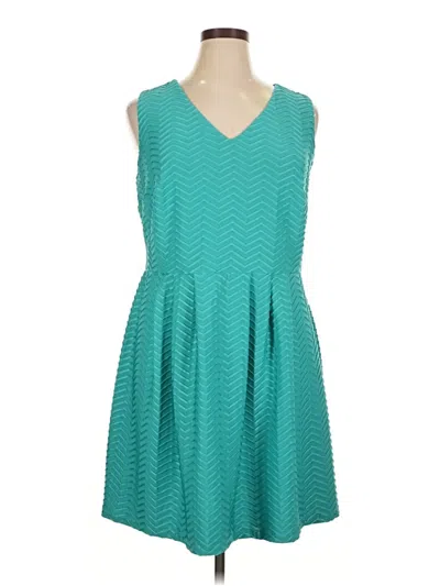 Pre-owned En Focus Casual Dress In Blue