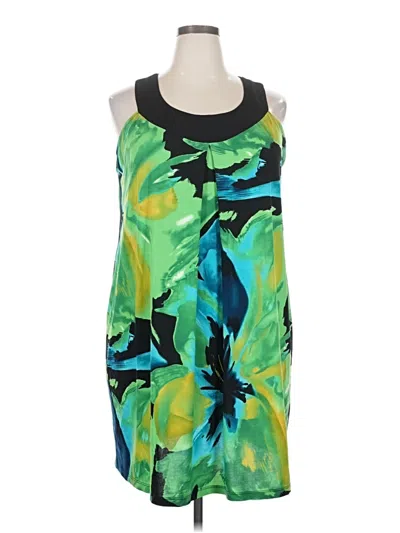 Pre-owned En Focus Cocktail Dress In Green