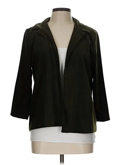 Pre-owned En Focus Studio Blazer Jacket In Green