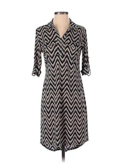 Pre-owned En Focus Studio Casual Dress In Black