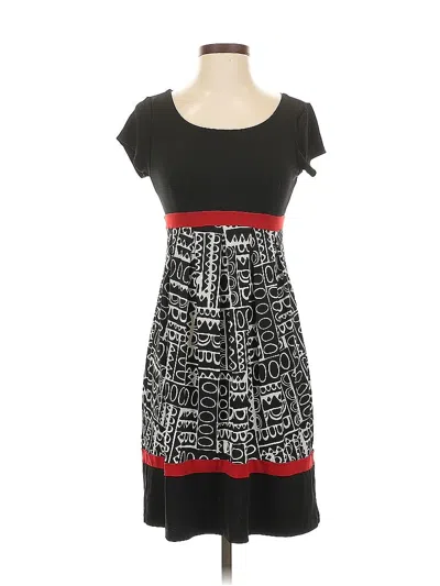 Pre-owned En Focus Studio Casual Dress In Black