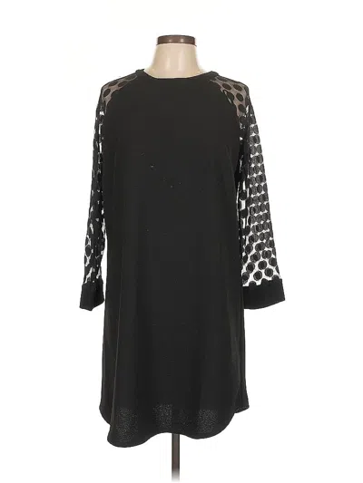 Pre-owned En Focus Studio Casual Dress In Black