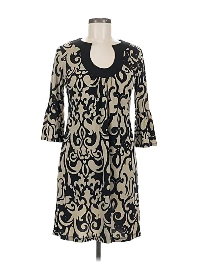 Pre-owned En Focus Studio Casual Dress In Black