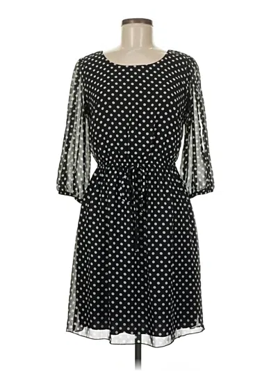 Pre-owned En Focus Studio Casual Dress In Black