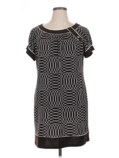 Pre-owned En Focus Studio Casual Dress In Black