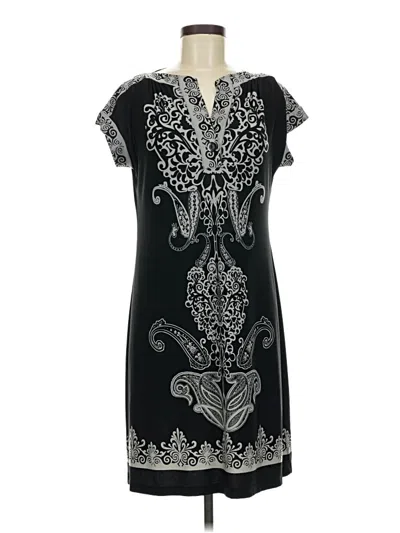 Pre-owned En Focus Studio Casual Dress In Black