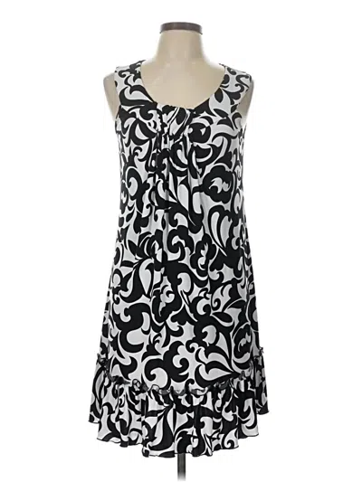 Pre-owned En Focus Studio Casual Dress In Black