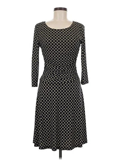 Pre-owned En Focus Studio Casual Dress In Black
