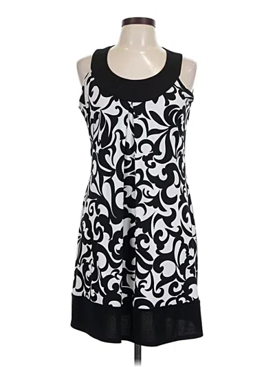 Pre-owned En Focus Studio Casual Dress In Black