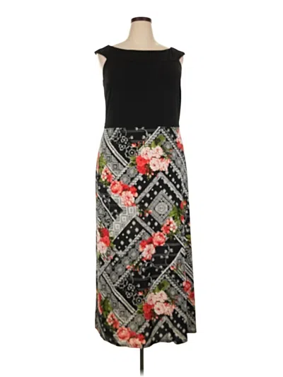 Pre-owned En Focus Studio Casual Dress In Black