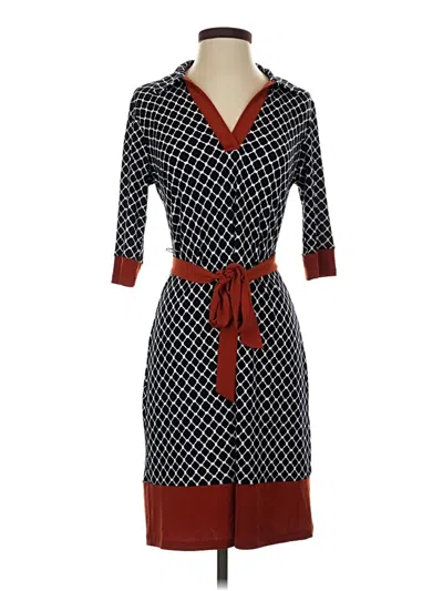 Pre-owned En Focus Studio Casual Dress In Black
