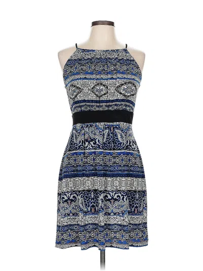 Pre-owned En Focus Studio Casual Dress In Blue