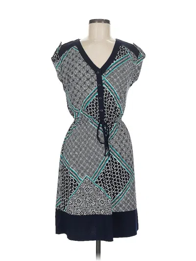 Pre-owned En Focus Studio Casual Dress In Blue