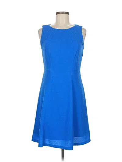 Pre-owned En Focus Studio Casual Dress In Blue